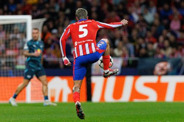 Rodrigo de Paul UEFA Şampiyonlar Ligi maçında Atletico de Madrid ve Red Bull Leipzig (Maciej Rogowski) takımları arasında görüldü.)