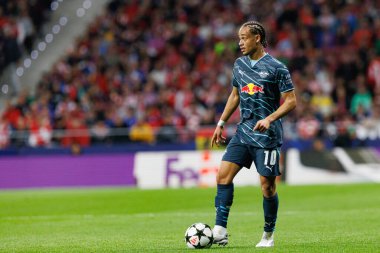 Xavi Simons UEFA Şampiyonlar Ligi maçında Atletico de Madrid ve Red Bull Leipzig (Maciej Rogowski) takımları arasında görüldü.)
