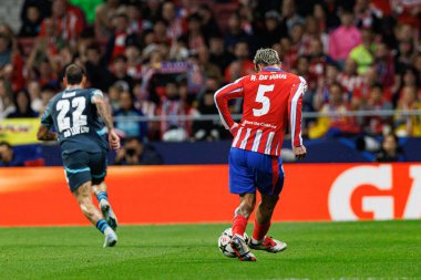 Rodrigo de Paul UEFA Şampiyonlar Ligi maçında Atletico de Madrid ve Red Bull Leipzig (Maciej Rogowski) takımları arasında görüldü.)