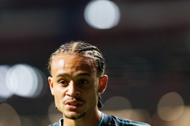 Xavi Simons UEFA Şampiyonlar Ligi maçında Atletico de Madrid ve Red Bull Leipzig (Maciej Rogowski) takımları arasında görüldü.)