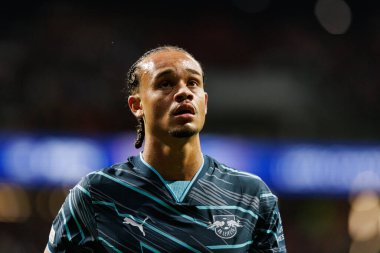 Xavi Simons UEFA Şampiyonlar Ligi maçında Atletico de Madrid ve Red Bull Leipzig (Maciej Rogowski) takımları arasında görüldü.)