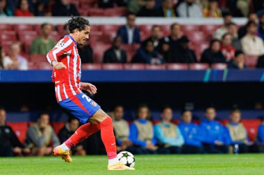 Jose Maria Gimenez UEFA Şampiyonlar Ligi maçında Atletico de Madrid ve Red Bull Leipzig (Maciej Rogowski) takımları arasında görüldü.)