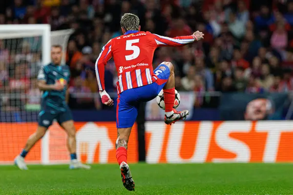Rodrigo de Paul UEFA Şampiyonlar Ligi maçında Atletico de Madrid ve Red Bull Leipzig (Maciej Rogowski) takımları arasında görüldü.)