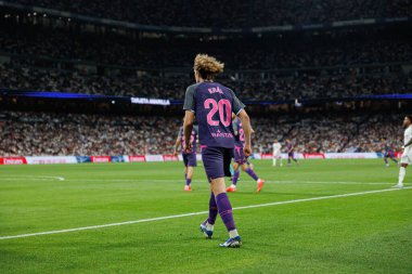 Alex King, Real Madrid FC ve RCD Espanyol de Barcelona takımları arasında Estadio Santiago Bernabeu (Maciej Rogowski)