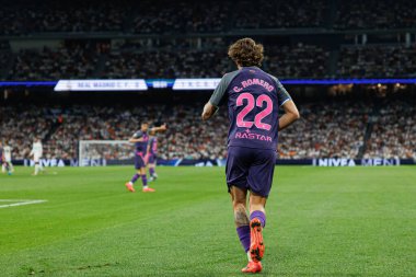 Carlos Romero, Real Madrid FC ve RCD Espanyol de Barcelona takımları arasında Estadio Santiago Bernabeu (Maciej Rogowski)