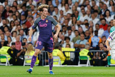 Alex King, Real Madrid FC ve RCD Espanyol de Barcelona takımları arasında Estadio Santiago Bernabeu (Maciej Rogowski)