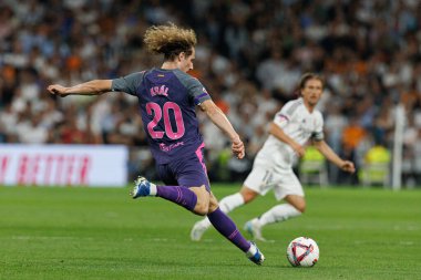 Alex King, Real Madrid FC ve RCD Espanyol de Barcelona takımları arasında Estadio Santiago Bernabeu (Maciej Rogowski)