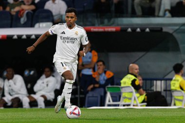 Estadio Santiago Bernabeu 'daki Real Madrid FC ve RCD Espanyol de Barcelona takımları arasında oynanan LaLiga EA SPORTS maçında Rodrygo görüldü (Maciej Rogowski)
