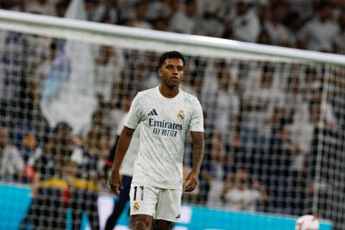 Estadio Santiago Bernabeu 'daki Real Madrid FC ve RCD Espanyol de Barcelona takımları arasında oynanan LaLiga EA SPORTS maçında Rodrygo görüldü (Maciej Rogowski)