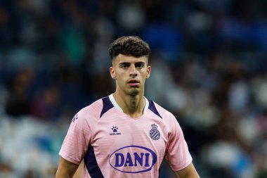 Alvaro Aguado, Real Madrid FC ve RCD Espanyol de Barcelona takımları arasında Estadio Santiago Bernabeu (Maciej Rogowski)