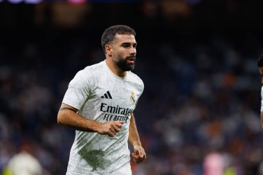 Dani Carvajal, Real Madrid FC ve RCD Espanyol de Barcelona takımları arasında Estadio Santiago Bernabeu 'da (Maciej Rogowski)