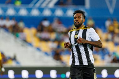 Dyego Sousa, Liga Portekiz maçı sırasında Estoril Praia ve CD Nacional takımları arasında Estadio Antonio Coimbra da Mota 'da görüldü.