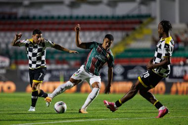 Salvador Agra, Igor Jesus, Bruno Onyemaechi Liga Portekiz maçında Estrela Amadora ve Boavista FC takımları arasında Estadio Jose Gomes 'de görüldü.