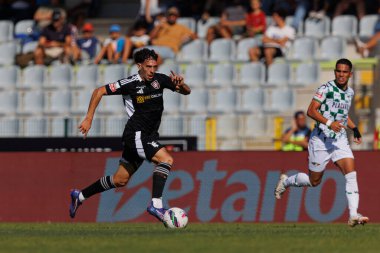 Estadio Belediyesi Rio Maior 'daki Casa Pia AC ve Moreirense FC takımları arasında oynanan Liga Portekiz maçı sırasında Nuno Moreira (Maciej Rogowski)