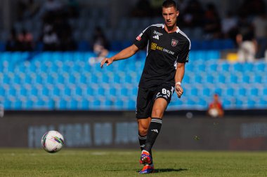 Liga Portekiz maçında Andrian Kraev, Casa Pia AC ve Moreirense FC takımları arasında Estadio Municipal Rio Maior 'da (Maciej Rogowski)