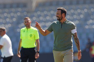 Estadio Belediyesi Rio Maior 'daki Casa Pia AC ve Moreirense FC takımları arasında oynanan Liga Portekiz maçı sırasında Cesar Peixoto (Maciej Rogowski)