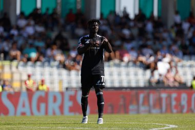 Estadio Belediyesi Rio Maior 'daki Casa Pia AC ve Moreirense FC takımları arasında oynanan Liga Portekiz maçı sırasında Samuel Obeng (Maciej Rogowski)