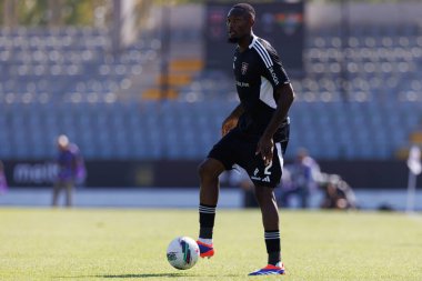 Estadio Municipal Rio Maior 'daki Casa Pia AC ve Moreirense FC takımları arasında oynanan Liga Portekiz maçı sırasında Duplexe Tchamba (Maciej Rogowski)