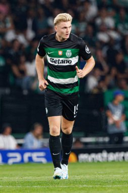 Conrad Harder, Sporting CP ve LOSC Lille (Maciej Rogowski) takımları arasındaki UEFA Şampiyonlar Ligi maçında görüldü.) 