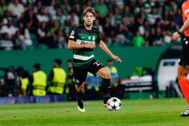 Daniel Braganca UEFA Şampiyonlar Ligi maçında Sporting CP ve LOSC Lille (Maciej Rogowski) takımları arasında görüldü) 
