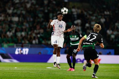 Jonathan David, UEFA Şampiyonlar Ligi maçında, Sporting CP ve LOSC Lille (Maciej Rogowski) 