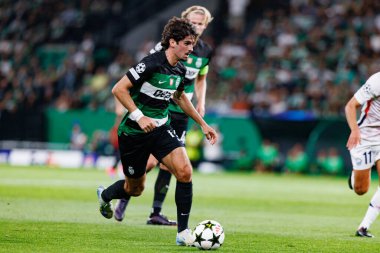 Francisco Trincao, Sporting CP ve LOSC Lille (Maciej Rogowski) takımları arasında oynanan UEFA Şampiyonlar Ligi maçında görüldü) 