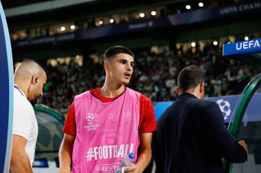 Matias Fernandez, UEFA Şampiyonlar Ligi maçında Sporting CP ve LOSC Lille (Maciej Rogowski) takımları arasında görüldü.) 