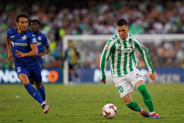 Giovani Lo Celso LaLiga EASPORTS maçı sırasında Real Betis Balompie ve Getafe CF takımları arasında Estadio Benito Villamarin 'de (Maciej Rogowski)