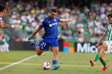 Juan Iglesias LaLiga EASPORTS maçı sırasında Real Betis Balompie ve Getafe CF takımları arasında Estadio Benito Villamarin (Maciej Rogowski)