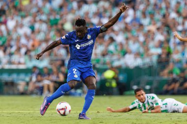 Estadio Benito Villamarin 'de Real Betis Balompie ve Getafe CF takımları arasında oynanan LaLiga EASPORTS maçı sırasında (Maciej Rogowski)