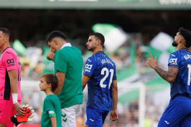 Juan Iglesias LaLiga EASPORTS maçı sırasında Real Betis Balompie ve Getafe CF takımları arasında Estadio Benito Villamarin (Maciej Rogowski)