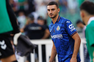 Juan Iglesias LaLiga EASPORTS maçı sırasında Real Betis Balompie ve Getafe CF takımları arasında Estadio Benito Villamarin (Maciej Rogowski)