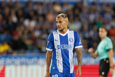 Stoichkov, LaLiga EA SPORTS maçı sırasında Estadio Mendizorroza 'da Deportivo Alaves ve Sevilla FC takımları arasında görüldü (Maciej Rogowski)