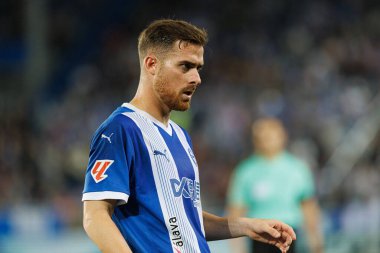 Toni Martinez, Estadio Mendizorroza 'da Deportivo Alaves ve Sevilla FC takımları arasında oynanan LaLiga EA SPORTS maçı sırasında görüldü (Maciej Rogowski)