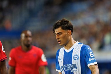 Carlos Martin, LaLiga EA SPORTS maçı sırasında Estadio Mendizorroza 'da Deportivo Alaves ve Sevilla FC takımları arasında görüldü (Maciej Rogowski)