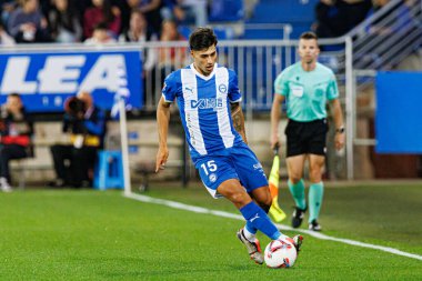 Carlos Martin, LaLiga EA SPORTS maçı sırasında Estadio Mendizorroza 'da Deportivo Alaves ve Sevilla FC takımları arasında görüldü (Maciej Rogowski)