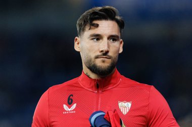 LaLiga EA SPORTS maçı sırasında Estadio Mendizorroza 'da Deportivo Alaves ve Sevilla FC takımları arasında görülen Nemanja Gudelj (Maciej Rogowski)