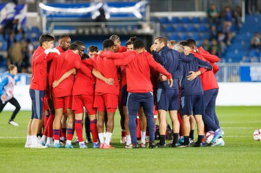 Estadio Mendizorroza 'da Deportivo Alaves ve Sevilla FC takımları arasında oynanan LaLiga EA SPORTS maçı sırasında Sevilla takımı görüldü (Maciej Rogowski)