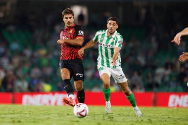 Pablo Fornals, Abdon Prats LaLiga EASPORTS maçı sırasında Real Betis Balompie ve RCD Mallorca takımları arasında Estadio Benito Villamarin 'de (Maciej Rogowski)
