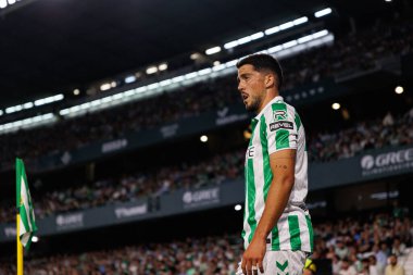 Estadio Benito Villamarin 'de Real Betis Balompie ve RCD Mallorca takımları arasında oynanan LaLiga EASPORTS maçı sırasında Pablo Fornals (Maciej Rogowski)