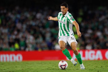 Estadio Benito Villamarin 'de Real Betis Balompie ve RCD Mallorca takımları arasında oynanan LaLiga EASPORTS maçı sırasında Pablo Fornals (Maciej Rogowski)
