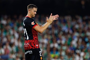 Robert Navarro LaLiga EASPORTS maçı sırasında Real Betis Balompie ve RCD Mallorca takımları arasında Estadio Benito Villamarin (Maciej Rogowski)