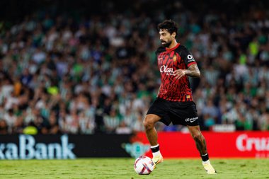 Samuel Costa LaLiga EASPORTS maçı sırasında Real Betis Balompie ve RCD Mallorca takımları arasında Estadio Benito Villamarin 'de (Maciej Rogowski)