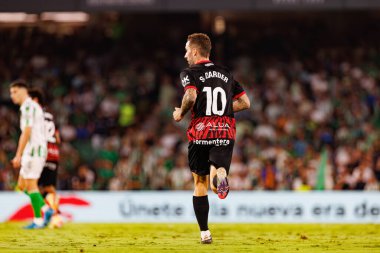 Estadio Benito Villamarin 'de Real Betis Balompie ve RCD Mallorca takımları arasında oynanan LaLiga EASPORTS maçı sırasında Sergi Dader (Maciej Rogowski)