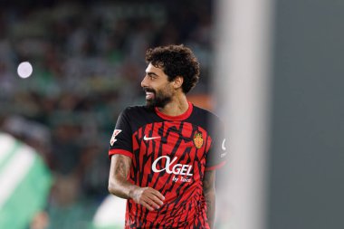 Samuel Costa LaLiga EASPORTS maçı sırasında Real Betis Balompie ve RCD Mallorca takımları arasında Estadio Benito Villamarin 'de (Maciej Rogowski)