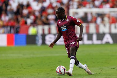 Amath Ndiaye, Estadio Ramon Sanchez Pizjuan 'da Sevilla FC ve Real Valladolid takımları arasında LaLiga EA SPORTS maçında görüldü (Maciej Rogowski)