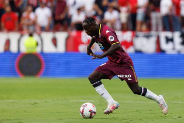 Amath Ndiaye, Estadio Ramon Sanchez Pizjuan 'da Sevilla FC ve Real Valladolid takımları arasında LaLiga EA SPORTS maçında görüldü (Maciej Rogowski)