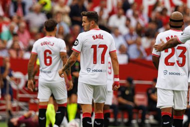 Saul Niguez, LaLiga EA SPORTS maçı sırasında Estadio Ramon Sanchez Pizjuan 'da Sevilla FC ve Real Valladolid takımları arasında görüldü (Maciej Rogowski)