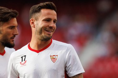 Saul Niguez, LaLiga EA SPORTS maçı sırasında Estadio Ramon Sanchez Pizjuan 'da Sevilla FC ve Real Valladolid takımları arasında görüldü (Maciej Rogowski)
