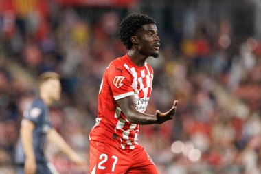 Estadi Montilivi 'de Girona FC ve Rayo Vallecano takımları arasında oynanan LaLiga EA SPORTS maçı sırasında Gabriel Misehouy görüldü (Maciej Rogowski)